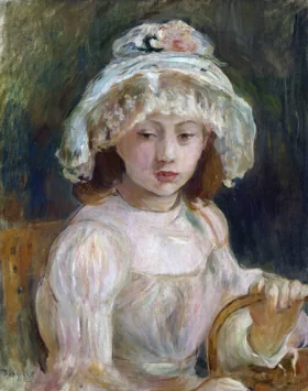 Young Girl with Hat 1892 by Berthe Morisot