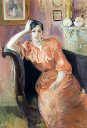Portrait de Jeanne Pontillon by Berthe Morisot