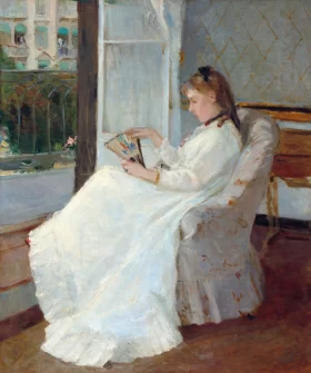 The Artist's Sister at a Window 1869 by Berthe Morisot