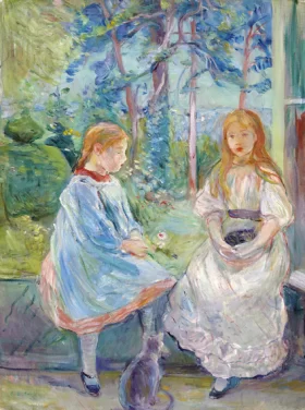 Fillettes à la fenêtre (Jeanne et Edma Bodeau) 1892 by Berthe Morisot Fillettes à la fenêtre (Jeanne et Edma Bodeau) 1892 by Berthe Morisot