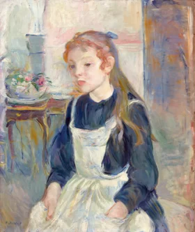 Young Girl with an Apron 1891 by Berthe Morisot