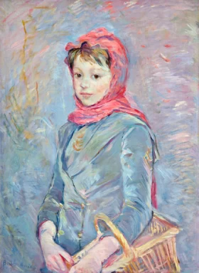 Fillette portant un panier 1888 by Berthe Morisot