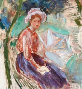 Jeune fille à l'ombrelle 1893 by Berthe Morisot