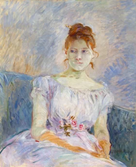 Paule Gobillard en robe de bal 1887 by Berthe Morisot