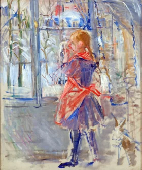Child with a Red Apron 1886 by Berthe Morisot