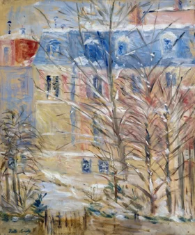 Maisons sous la neige by Berthe Morisot Maisons sous la neige by Berthe Morisot