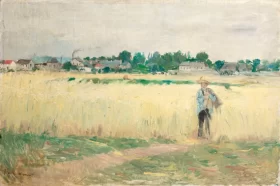 Dans les blés by Berthe Morisot