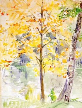 Fall Colors in the Bois de Boulogne by Berthe Morisot Fall Colors in the Bois de Boulogne by Berthe Morisot