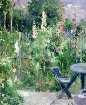 Roses Trémières 1884 by Berthe Morisot Roses Trémières 1884 by Berthe Morisot