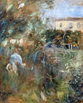 Woman in the garden (Villa Arnulphi in Nice) 1882 by Berthe Morisot