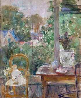 Poupée dans la véranda 1884 by Berthe Morisot