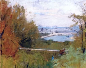 A Corner of Paris, View towards Passy by Berthe Morisot