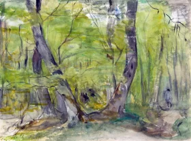 Wooded Landscape by Berthe Morisot