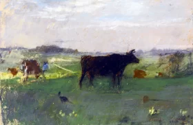Vaches en Normandie by Berthe Morisot