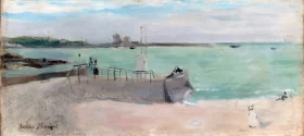 La Jetée 1875 by Berthe Morisot