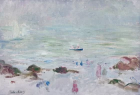 Plage de la Comtesse dans la brume 1894 by Berthe Morisot