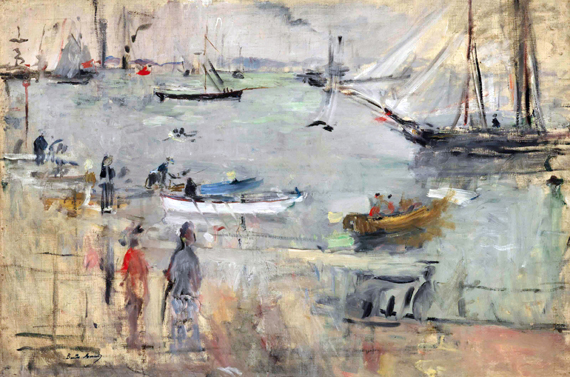 Marine en Angleterre 1875 by Berthe Morisot, oil painting reproduction on canvas Marine en Angleterre 1875 by Berthe Morisot