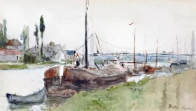 L'Oise à Maurecourt 1876 by Berthe Morisot
