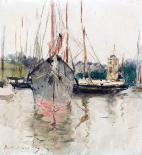 Boats (Entry of the Midina to the Isle of Wight) by Berthe Morisot