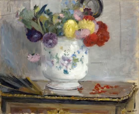 Dahlias 1876 by Berthe Morisot