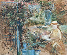 Fillette dans le jardin 1887 by Berthe Morisot Fillette dans le jardin 1887 by Berthe Morisot