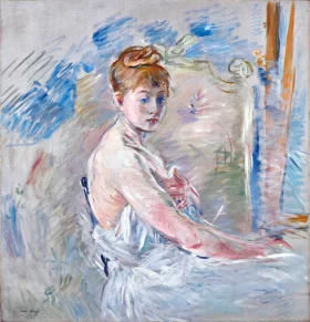 Jeune femme se levant 1886 by Berthe Morisot