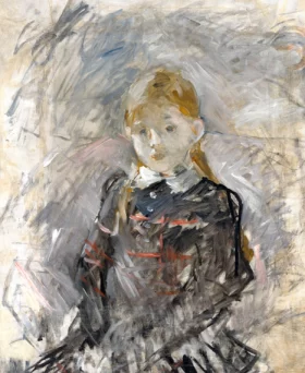 Petite fille aux cheveux blonds 1881 by Berthe Morisot