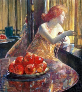 Reflections (Kitty Hughes) by Childe Hassam