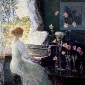 The Sonata 1911 by Childe Hassam