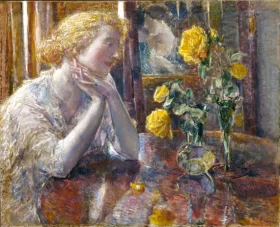Maréchal Niel Roses, 1919 by Childe Hassam
