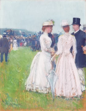 At the Grand Prix de Paris 1887 by Childe Hassam At the Grand Prix de Paris 1887 by Childe Hassam