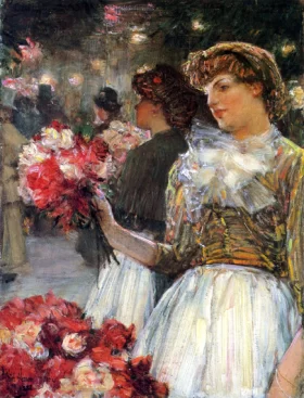 Peonies by Childe Hassam