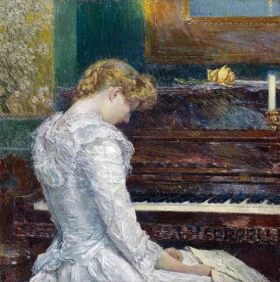The Sonata 1893 by Childe Hassam The Sonata 1893 by Childe Hassam