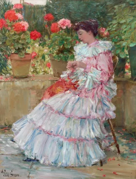 Geraniums by Childe Hassam Geraniums by Childe Hassam