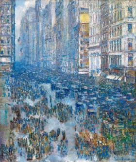 Fifth Avenue 1919 by Childe Hassam
