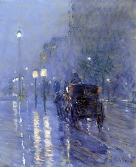 Rainy Midnight by Childe Hassam Rainy Midnight by Childe Hassam