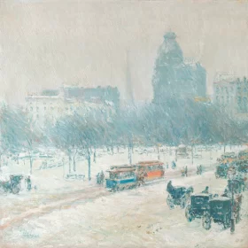 Winter on Union Square by Childe Hassam Winter on Union Square by Childe Hassam