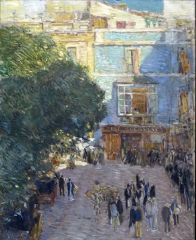 Square at Sevilla 1910 by Childe Hassam Square at Sevilla 1910 by Childe Hassam