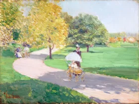Nurses in the Park 1889 by Childe Hassam