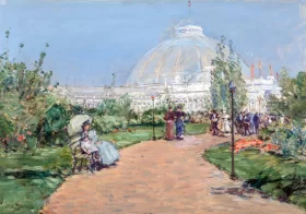 Horticulture Building, World's Columbian Exposition, Chicago 1893 by Childe Hassam