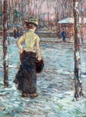 Winter, Central Park 1901 by Childe Hassam Winter, Central Park 1901 by Childe Hassam