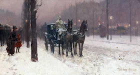 Paris, Winter Day by Childe Hassam Paris, Winter Day by Childe Hassam