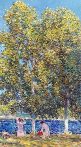 The Bathers 1905 by Childe Hassam