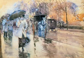 Rainy Day by Childe Hassam Rainy Day by Childe Hassam