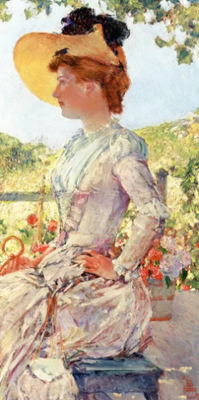 Evelyn Benedict at the Isles of Shoals by Childe Hassam