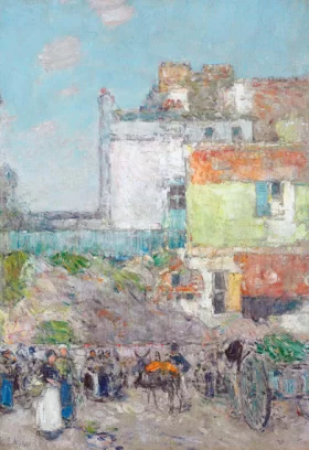 Marché St. Pierre, Montmartre 1888 by Childe Hassam Marché St. Pierre, Montmartre 1888 by Childe Hassam