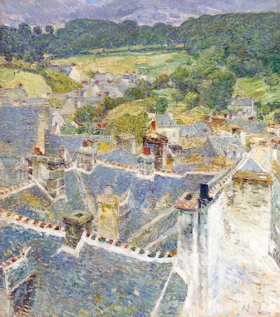Rooftops, Pont-Aven, Brittany 1897 by Childe Hassam