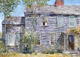Old House, East Hampton, L.I. 1919 by Childe Hassam