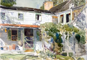 Back of the Old House 1916 by Childe Hassam