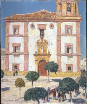 Church, Ronda 1910 by Childe Hassam